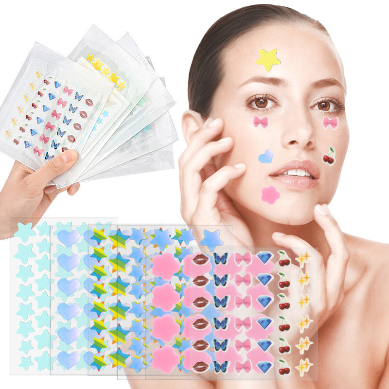 Beauty Makeup Tool - Kolorowe, kreskówkowe plastry na trądzik, naklejki