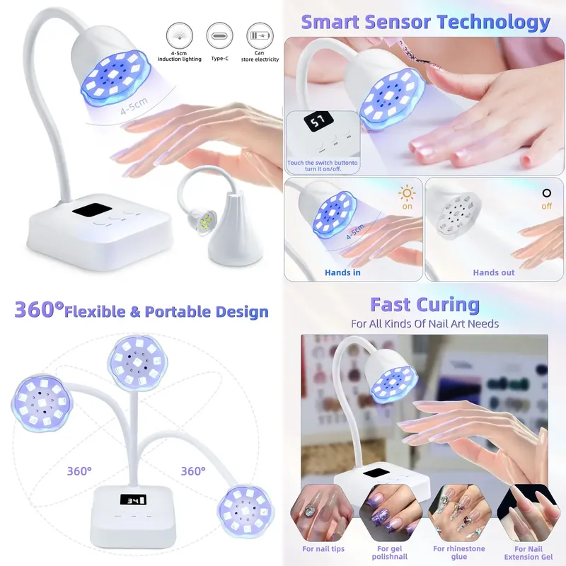 Uv Nail Lamp - Bezprzewodowa lampa do paznokci LED UV