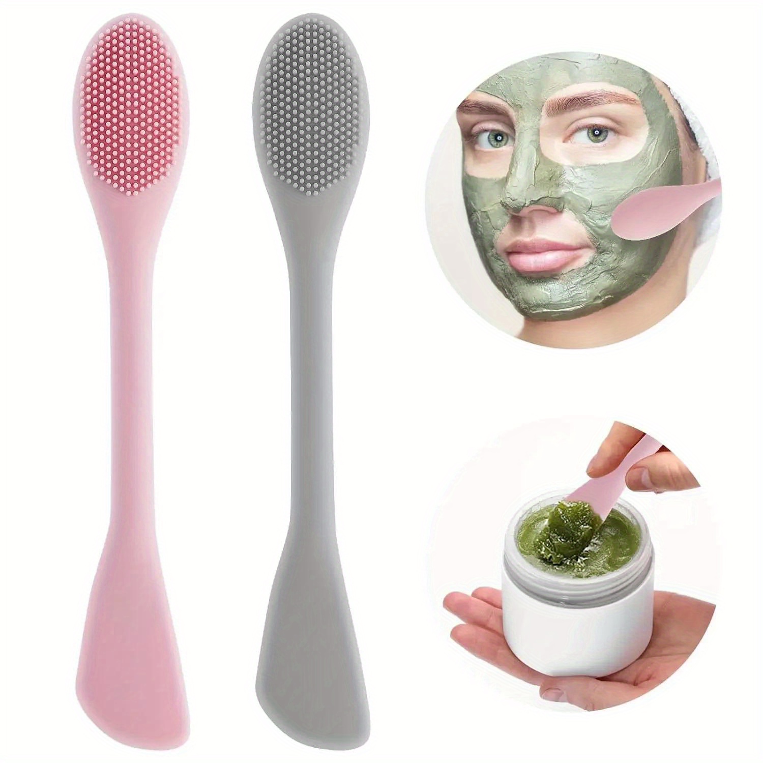 Makeup Beauty Ro - Podwójna główka szczotka do maski na