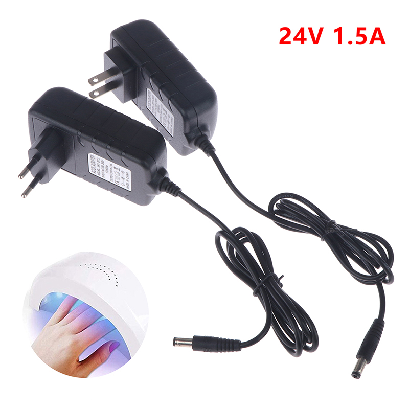 Uv Nail Lamp - 【Zasilacz 24V 1.5A 36W z wtyczką