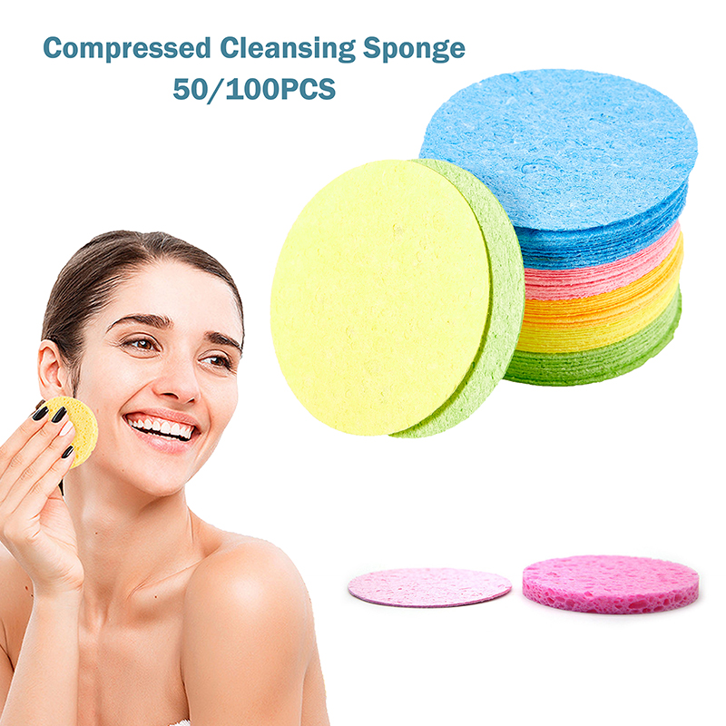 Makeup Beauty Ro - 50/100 sztuk skompresowana naturalna celuloza gąbka