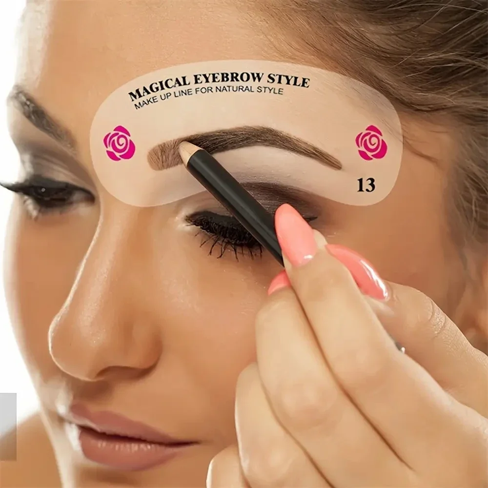Beauty Makeup Tools Set - 24-stylowe szablony do brwi Formy do