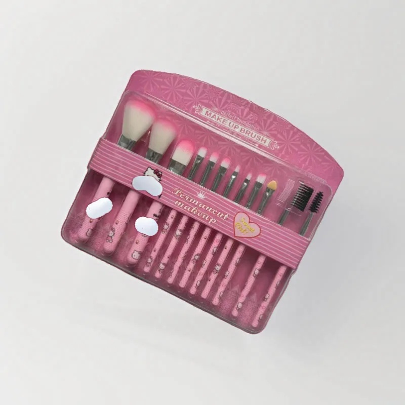 Hello Kitty 12-częściowy zesta – Beauty Makeup Tools Set recenzja i cena