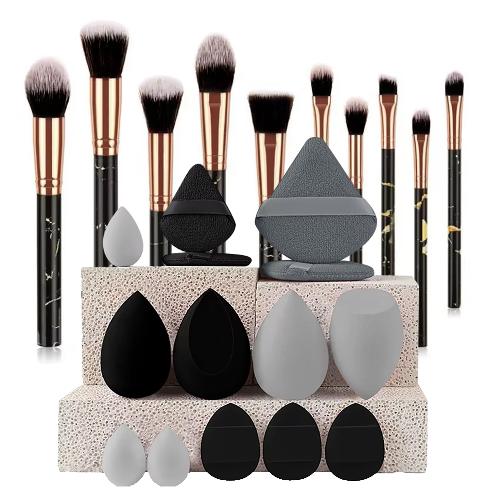 10 szt. marmurkowych pędzli do – Makeup Beauty Ro recenzja i cena